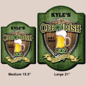 Ole Irish Vintage Shamrock Wooden Pub Sign (Sizes)