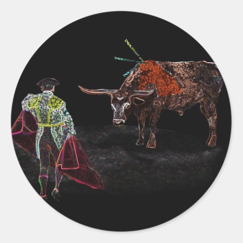 Ole Matador Classic Round Sticker