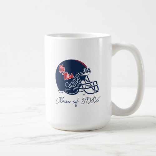 Ole Miss Football Helmet  Dark Blue Coffee Mug