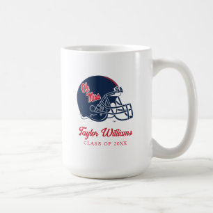 Ole Miss Football Helmet Dark Blue Coffee Mug