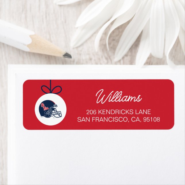 Ole Miss Football Helmet | Dark Blue Label (Insitu)