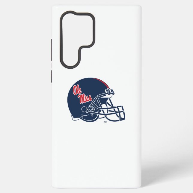 Ole Miss Football Helmet | Dark Blue Samsung Galaxy Case (Back)