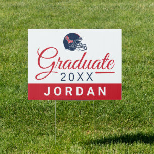 Ole Miss Football Helmet Dark Blue Sign