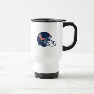 Ole Miss Football Helmet   Dark Blue Travel Mug