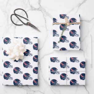Ole Miss Football Helmet Dark Blue Wrapping Paper Sheets