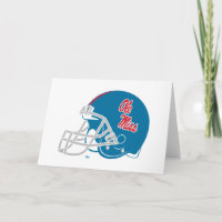 Ole Miss Football Helmet | Light Blue