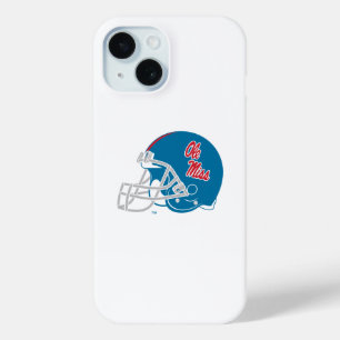 Ole Miss Football Helmet   Light Blue iPhone 15 Case