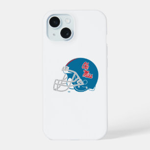Ole Miss Football Helmet   Light Blue iPhone 15 Case