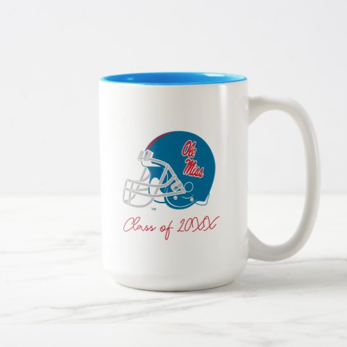 Ole Miss Football Helmet  Light Blue Two_Tone Coffee Mug