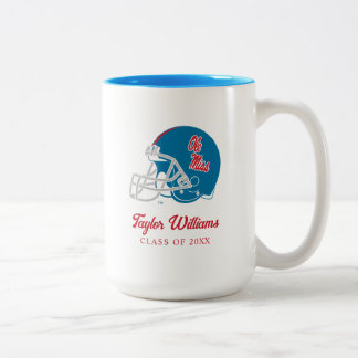 Ole Miss Football Helmet | Light Blue Two-Tone Coffee Mug