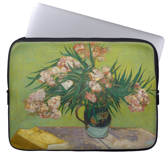 Oleander Van Gogh Painting Laptop Sleeve (Front)