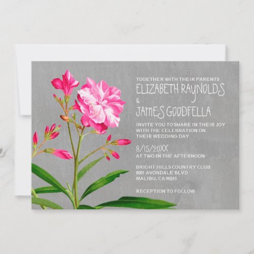 Oleander Wedding Invitations