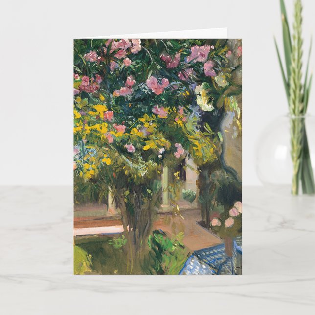 Oleanders | Joaquín Sorolla Card (Front)