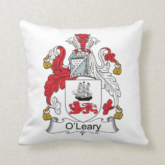O'Leary Family Crest Throw Pillow