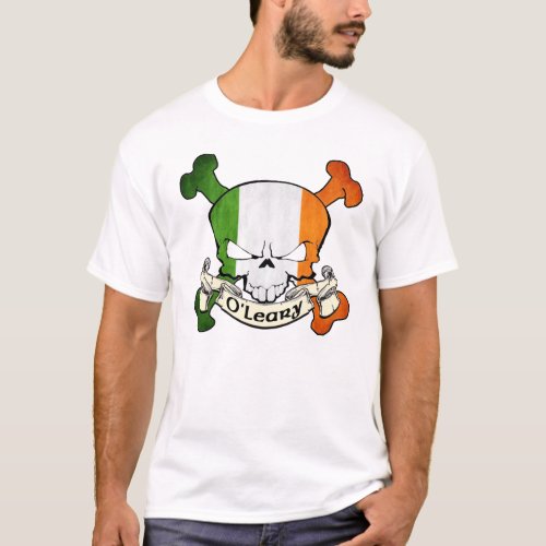 OLeary Irish Skull T_Shirt