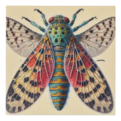 Olenecamptus insect 090724IREF125 _ Watercolor Faux Canvas Print