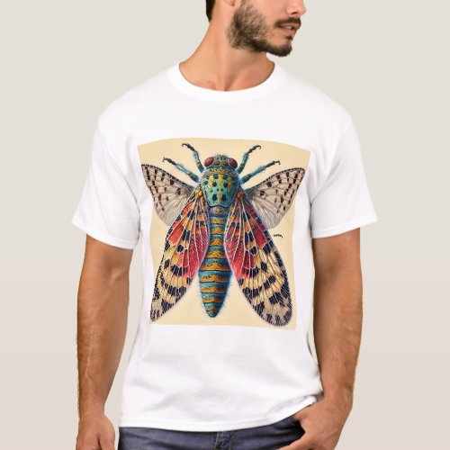 Olenecamptus insect 090724IREF125 _ Watercolor T_Shirt