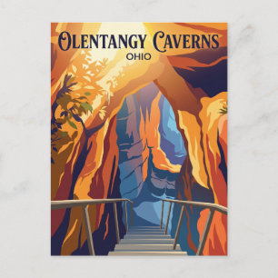 Olentangy Caverns USA Postcard