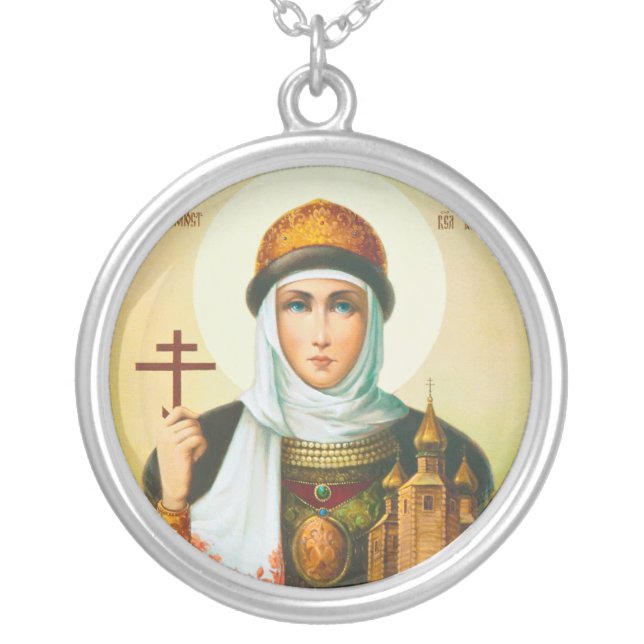 Olga Silver Plated Necklace (Front)