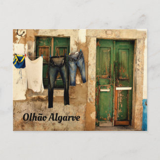 Olhao Doorway Postcard