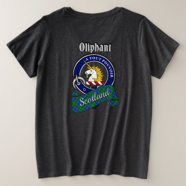 Oliphant Clan Badge Women's Back Plus Size T-Shirt (Design Back)