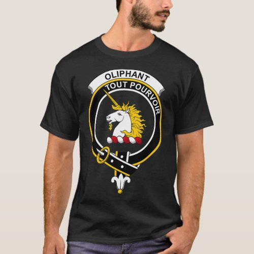 Oliphant Crest Tartan Clan Scottish Clan T_Shirt
