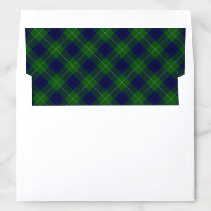 Oliphant tartan blue green plaid envelope liner