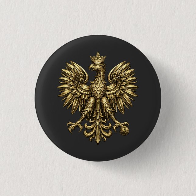 olish Heritage Eagle Button (Front)