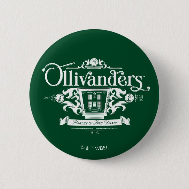 OLIVANDERS™ Makers of Fine Wands Button (Front)