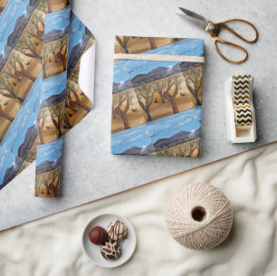 Olivar de Noche Painting by Alfred Fox Wrapping Paper