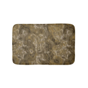 Olive Abstract Bath Mat