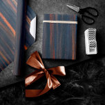 Olive Abstract | Dark Blue Green Copper Earth Tone Wrapping Paper