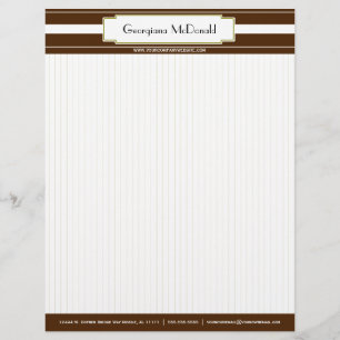 Olive and Brown Deluxe Letterhead