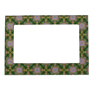 💜💚 Olive and lavender Azulejos Magnetic Frame