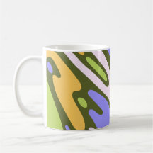 Olive and Lavender Diagonal Brushstroke Pattern