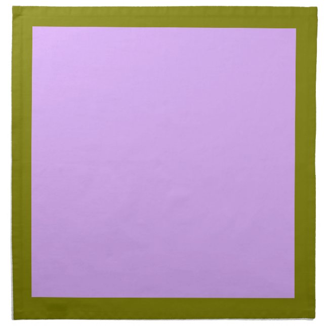 Olive and Mauve Napkins (Front)