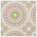 Olive and Rose Mandala Pattern Fabric