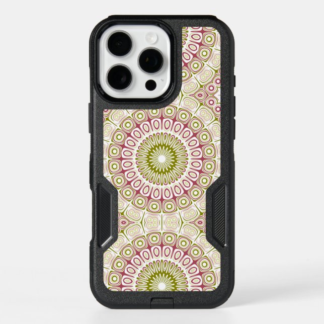 Olive and Rose Mandala Pattern Otterbox iPhone Case (Back)