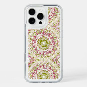 Olive and Rose Mandala Pattern iPhone 16 Pro Max Case
