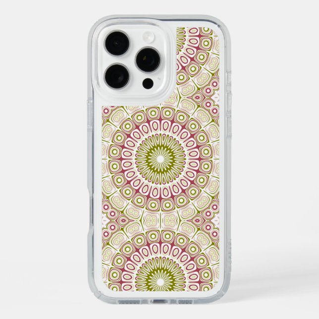 Olive and Rose Mandala Pattern Speck iPhone Case (Front)
