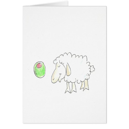 olive and sheep cards (Front)