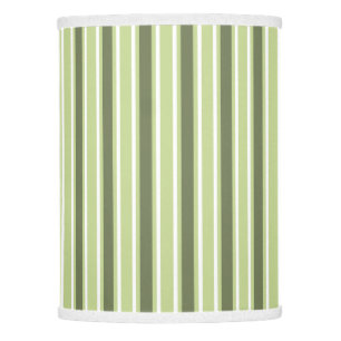 Olive and white candy stripes lamp shade