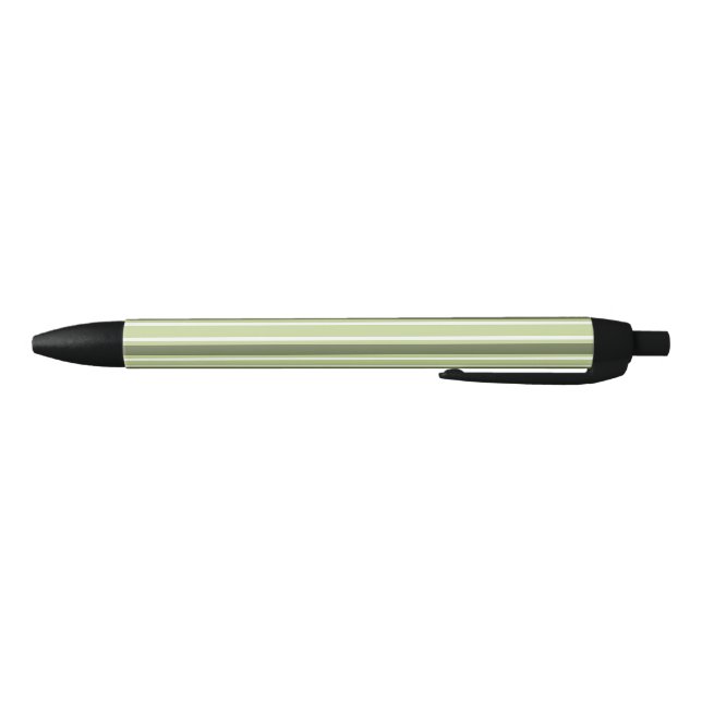 Olive and white candy stripes pen (Bottom)