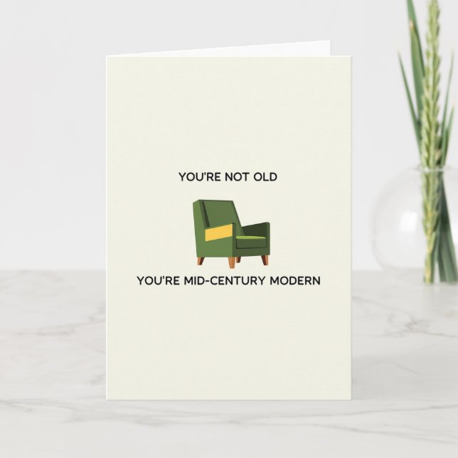 Olive Armchair Mothers Day Card (Front)