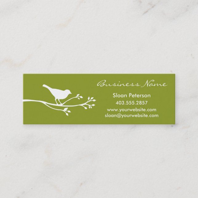 Olive Bird Business Card (Front)