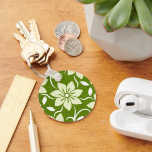 Olive Blossom Repeat Keychain