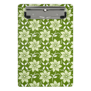 Olive Blossom Repeat Mini Clipboard