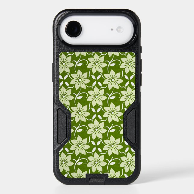 Olive Blossom Repeat Otterbox iPhone Case (Back)
