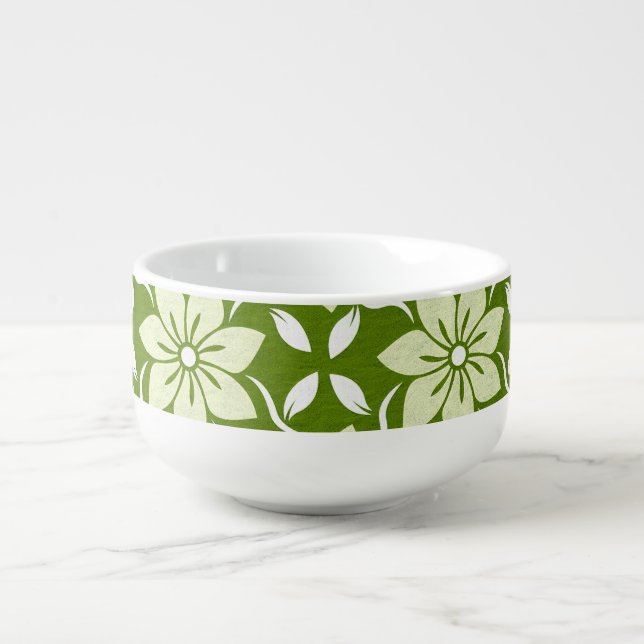 Olive Blossom Repeat Soup Mug (Front)