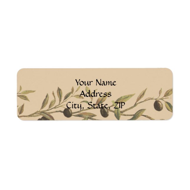 Olive Branch: A Tuscan Touch Label (Front)